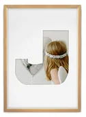 Ramki na zdjęcia - Ramka Na Zdjęcia Literka "J" Jasne Drewno. Ramka Drewniana 21X30 Cm - miniaturka - grafika 1