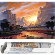 Zabawki kreatywne - Haft diamentowy krajobraz mozaika diamentowa 40x30 cm - miniaturka - grafika 1