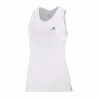 Koszulki sportowe damskie - Koszulka Sense Aero Tank W White / Oyster Mushroom - miniaturka - grafika 1