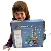 Klocki - klocki magnetyczne kulodrom Pastel Ball Run Expansion Pack 80 elementów Connetix - miniaturka - grafika 1