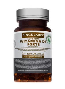 SINGULARIS Singularis Witamina D3 Forte 4000 j.m x 120 kaps - Witaminy i minerały - miniaturka - grafika 1