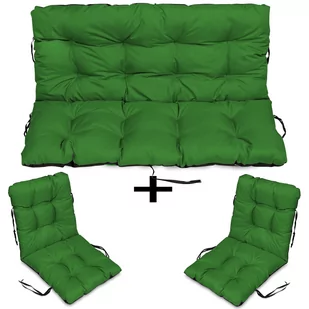 Poduszki Na Meble Rattan 180X60X50 Zestaw 2+1 Ziel - Poduszki ogrodowe - miniaturka - grafika 1