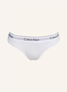 Majtki damskie - Calvin Klein Stringi Modern Cotton weiss - grafika 1