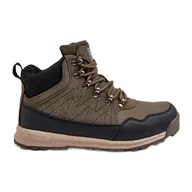 Buty trekkingowe damskie - Damskie Ocieplane Buty Trekkingowe Khaki Big Star MM274480 zielone - miniaturka - grafika 1