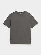 Koszulki męskie - Outhorn T-Shirt OTHAW23TTSHM0931 Szary Regular Fit - miniaturka - grafika 1
