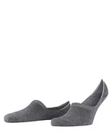 Koszulki męskie - FALKE Mężczyźni Stopki Step High Cut M IN Zrównoważona Bawełna niewidoczne jednokolorowe 1 Para, Szary (Light Grey Melange 3390), 39-42 - miniaturka - grafika 1