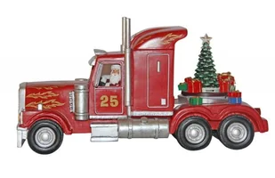 Mmm, Scenka-Pozytywka Świąteczny Samochód-Ciągnik Siodłowy - Ozdoby bożonarodzeniowe - miniaturka - grafika 1