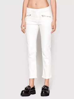 Spodnie damskie - Zadig&Voltaire Jeansy Ava WWJE00015 Biały Slim Fit - grafika 1