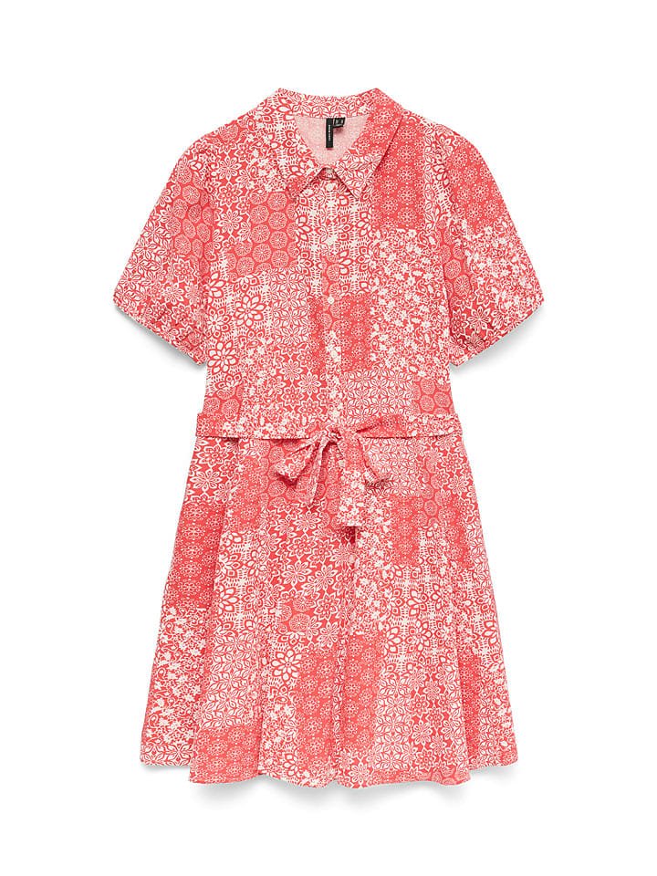 Vero Moda Sukienka w kolorze czerwono-białym