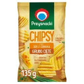 Inne przekąski suche - Przysnacki PRZYSNACKI CHIPSY SER Z CEBULKĄ 135G zakupy dla domu i biura 50451590 - miniaturka - grafika 1