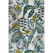 Dywany zewnętrzne - MULTI-DECOR Dywan zewnętrzny Cappucino Liście turkusowy 120 x 180 cm - miniaturka - grafika 1