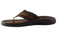 Klapki i japonki męskie - Clarks Wesley Sun klapki męskie, Skóra beeswax, 46 EU - miniaturka - grafika 1