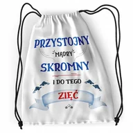 Plecaki worki - Plecak Dla Zięcia Sportowy Szkolny Worek Torba z Nadrukiem ze Zdjęciem - miniaturka - grafika 1