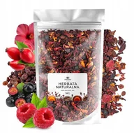 Herbata - Herbata owocowa DUCH PUSZCZY hibiskus malina róża liściasta 1kg - miniaturka - grafika 1