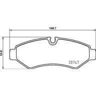 Klocki hamulcowe - Klocki hamulcowe - komplet BREMBO P 50 155 - miniaturka - grafika 1