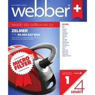 Worki do odkurzaczy - Webber Worek do odkurzacza WEBBER 1 (4 sztuki) - miniaturka - grafika 1