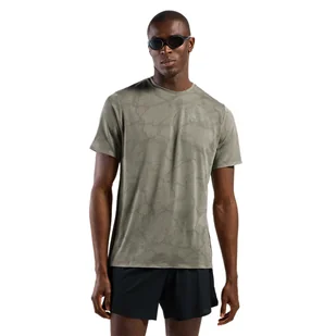 Męska koszulka do biegania Odlo Zeroweight Engineered Chill-Tec agate gray melange - M - Koszulki sportowe męskie - miniaturka - grafika 1