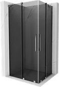 Kabiny prysznicowe - Mexen Velar Duo kabina prysznicowa rozsuwana 90x80 cm, grafit, chrom - 871-090-080-42-01 - miniaturka - grafika 1