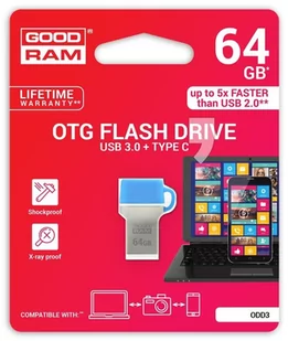 Goodram Dual Drive 64GB (ODD3-0640B0R11) - Pendrive - miniaturka - grafika 1