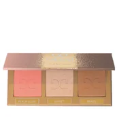 Bronzery i konturowanie twarzy - Dessi Paletka Glow & Contour 03 Flame 16g - miniaturka - grafika 1