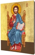 Ikony i obrazy sakralne - Ikona Chrystus Pantokrator - Król Chwały - miniaturka - grafika 1