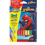 Flamastry - Patio Flamastry dwustronne Colorino Kids Spiderman 10 szt. - miniaturka - grafika 1
