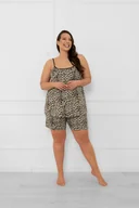 Piżamy damskie - Piżama damska wąskie ramiączko, krótkie spodnie Kongo - Italian Fashion - miniaturka - grafika 1