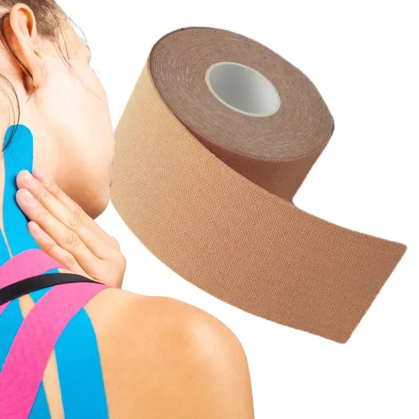 TAŚMA PLASTRY KINESIO KINESIOTAPING TAPE TEJP TEJPY 5cm 5m Kinezjologiczna