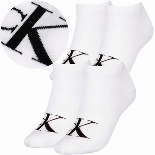 Calvin Klein Skarpetki Stopki 2 Pary 39-42 Biały Ck - Skarpetki damskie - miniaturka - grafika 1