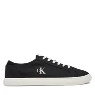 Trampki męskie - Tenisówki Calvin Klein Jeans Ess Vulc Low Mg Canvas YM0YM01209 Czarny - miniaturka - grafika 1