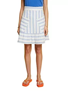 edc by ESPRIT Spódnica mini w paski, 100% bawełna, Off White, 38 - Spódnice - miniaturka - grafika 1