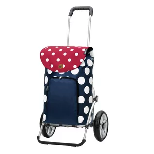 Torby i wózki na zakupy - Andersen Shopper Shopper Royal Shopper Dots Wózek na zakupy 57 cm blau 167-149-90 - grafika 1