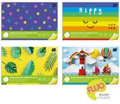 Szkolne artykuły papiernicze - Inter-druk Zeszyt papierów kolorowych samoprzylepnych B4 8k. Fluo ZJ70INT - miniaturka - grafika 1