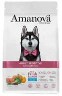 Sucha karma dla psów - Amanova Adult Sensitive Salmon Deluxe 10kg - miniaturka - grafika 1