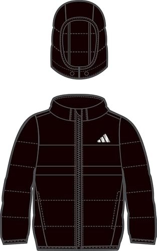 adidas Uniseks - niemowlęta SYNTHETIC DOWN JACKET, black/black/black, 18-24 Months
