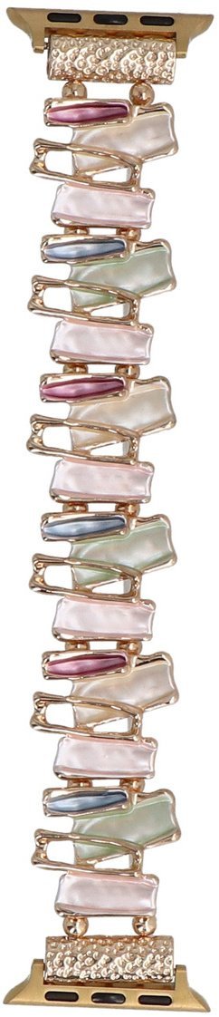 GlacierX bransoleta do smartwatcha Gleam Crystals Stretch Bracelet Cotton Candy do Apple Watch 38/40/41mm wielokolorowa