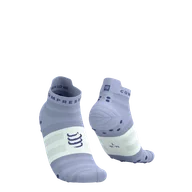 Skarpetki sportowe męskie - COMPRESSPORT Skarpetki do biegania PRORACING SOCKS V4 ULTRALIGHT RUN LOW lavender/white - miniaturka - grafika 1