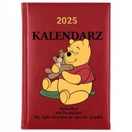 Kalendarze - KALENDARZ CZERWONY Planer A5 2025 Na Prezent Cytaty KUBUŚ PUCHATEK Wzory - miniaturka - grafika 1