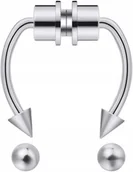 Piercing - Fake septum U Kolczyk do Nosa Stal Punk Magnesy - miniaturka - grafika 1