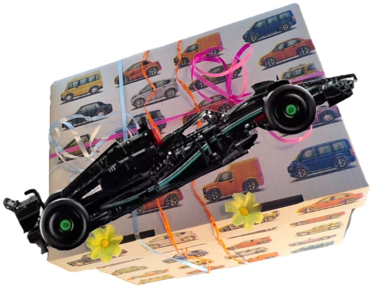 Klocki ColbiS 1642el DUŻY model Bolid MERCEDES F1 63cm i PUDEŁKO PREZENTOWE