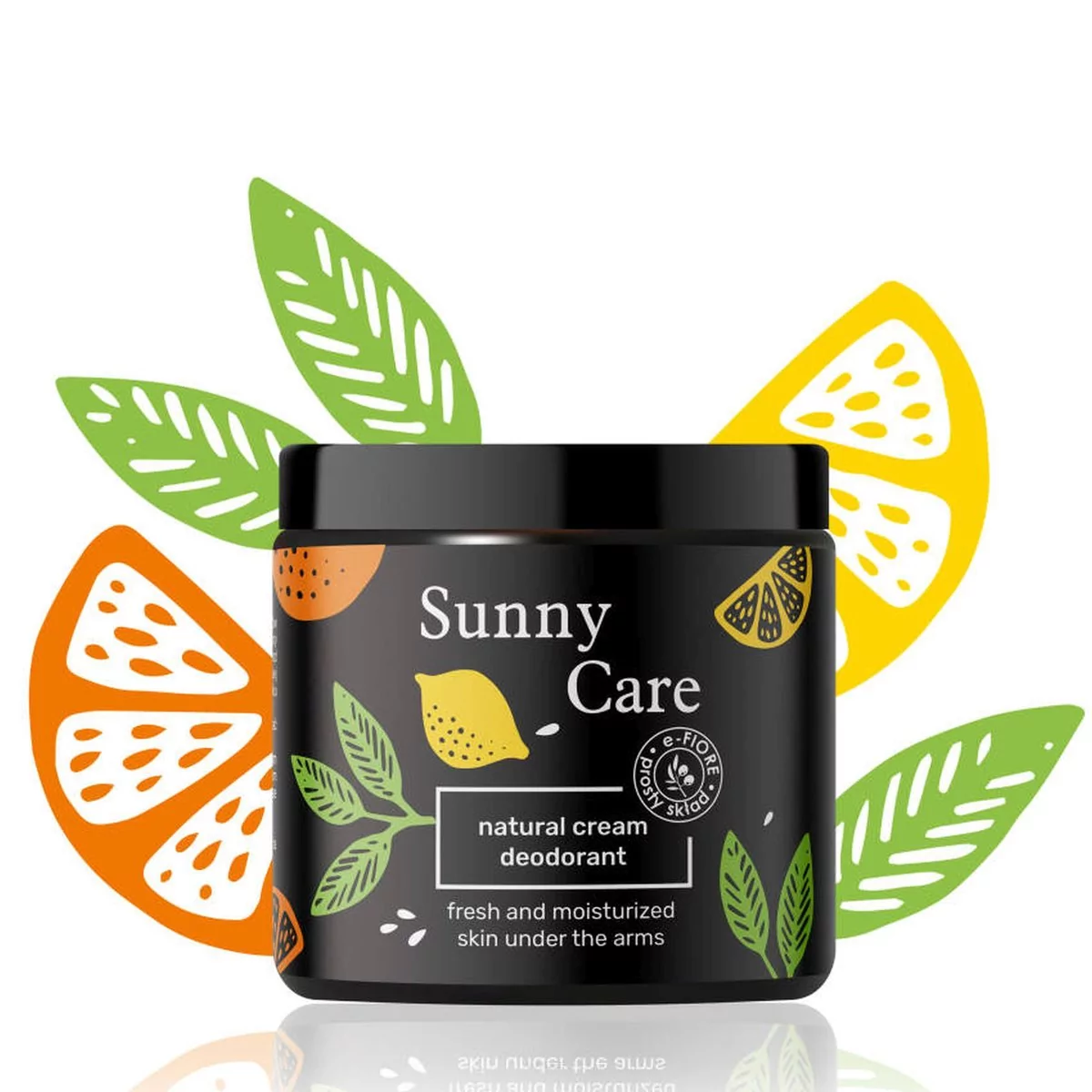 E-fiore, Sunny Care Naturalny Dezodorant W Kremie - Nawilża I Chroni Przed Potem - 60ml