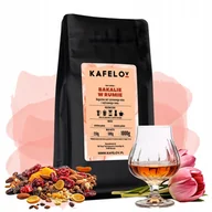 Cappuccino i kawy smakowe - Kawa Kafelov smakowa BAKALIE W RUMIE 1000g ziarno - miniaturka - grafika 1