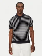 Koszulki męskie - Tommy Hilfiger Polo Essential Cotton Knitted Polo MW0MW37396 Granatowy Regular Fit - miniaturka - grafika 1