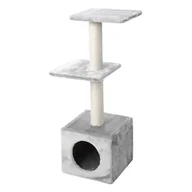 Kuwety dla kotów - Europet Bernina europet Bernina 431  406205, kot, drzewo Classic Eco Palazzo na zadrapania, około 30 x 30 x 90 cm, jasnoszary - miniaturka - grafika 1