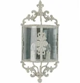 Lampy ścienne - Clayre & Eef Kinkiet Prowansalski Metalowy - miniaturka - grafika 1