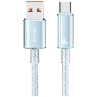 Kabel USB-A - USB-C USAMS Cloud Series US-SJ658 66W 1.2 m Niebieski - Kable USB - miniaturka - grafika 1