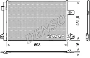 Skraplacz, klimatyzacja Denso DCN32028 - Akcesoria do klimatyzacji i ogrzewania - miniaturka - grafika 1