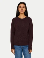 Swetry damskie - Vero Moda Sweter Doffy 10201022 Fioletowy Regular Fit - miniaturka - grafika 1
