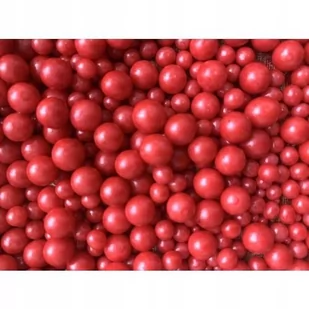 POSYPKA MIX MACZEK KULKI perłowe czerwone - 50g - Dodatki do ciast w proszku - miniaturka - grafika 1