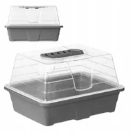 Szklarnie ogrodowe - MINISZKLARNIA z pokrywą tworzywo sztuczne na PARAPET Tacka z Wentylacją - miniaturka - grafika 1